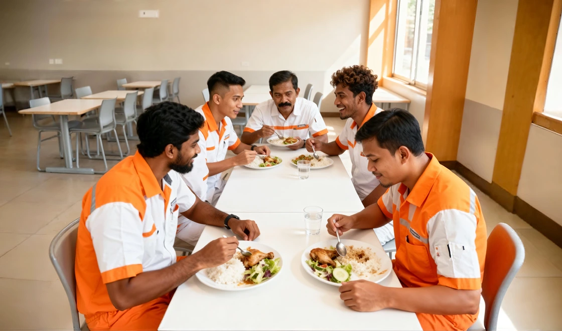 خدمات تموين عالية الجودة، تحافظ على نشاط وطاقة عاملينك!